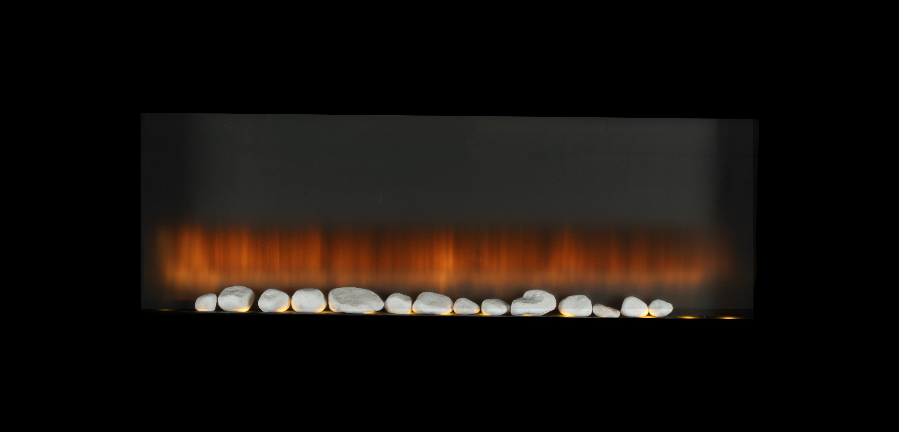 Cheminée électrique LED Alpina Torino avec bois de chauffage artificiel  2000W noir